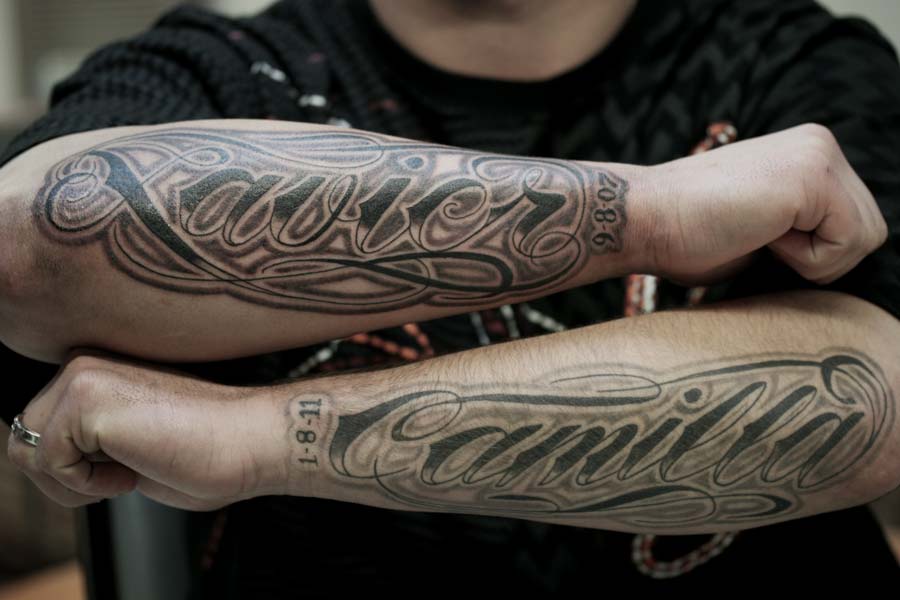 Shaded Letters Tattoo Artists - wide 2